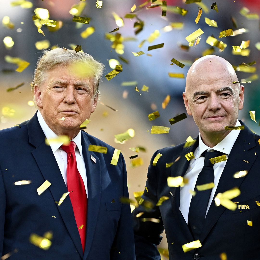 El presidente de EUA, Donald Trump, y el presidente de la FIFA, Gianni Infantino. Foto: Reuters